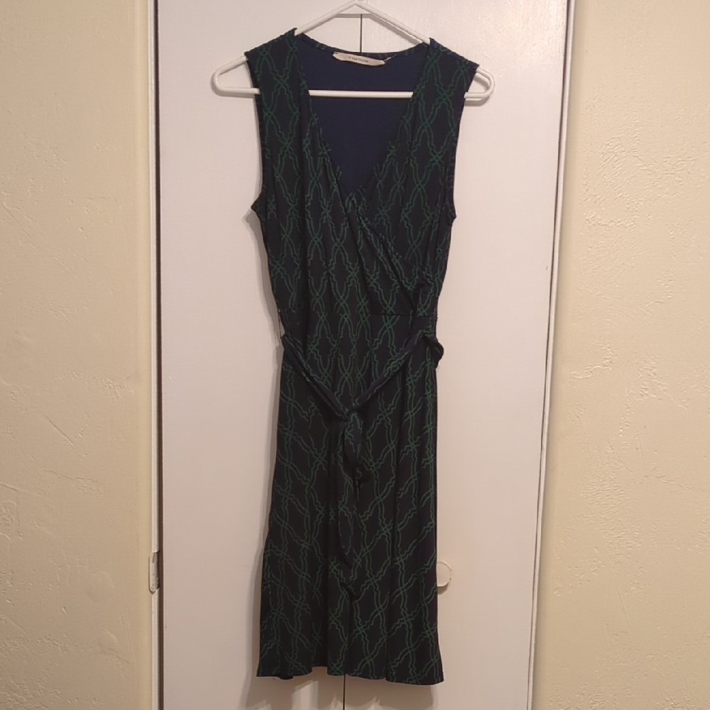 41 Hawthorn Black Sheath Midi Dress V-neck Sleeveless